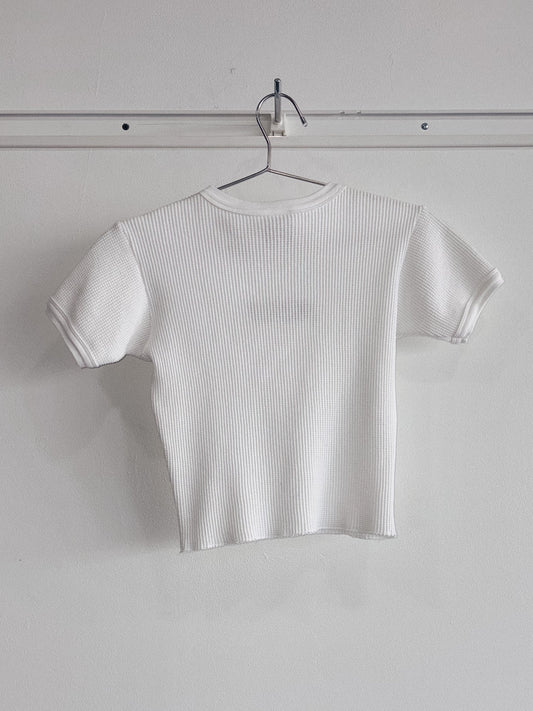 Early 2000's CHROME HEARTS MILF Cut Waffle Baby Tee