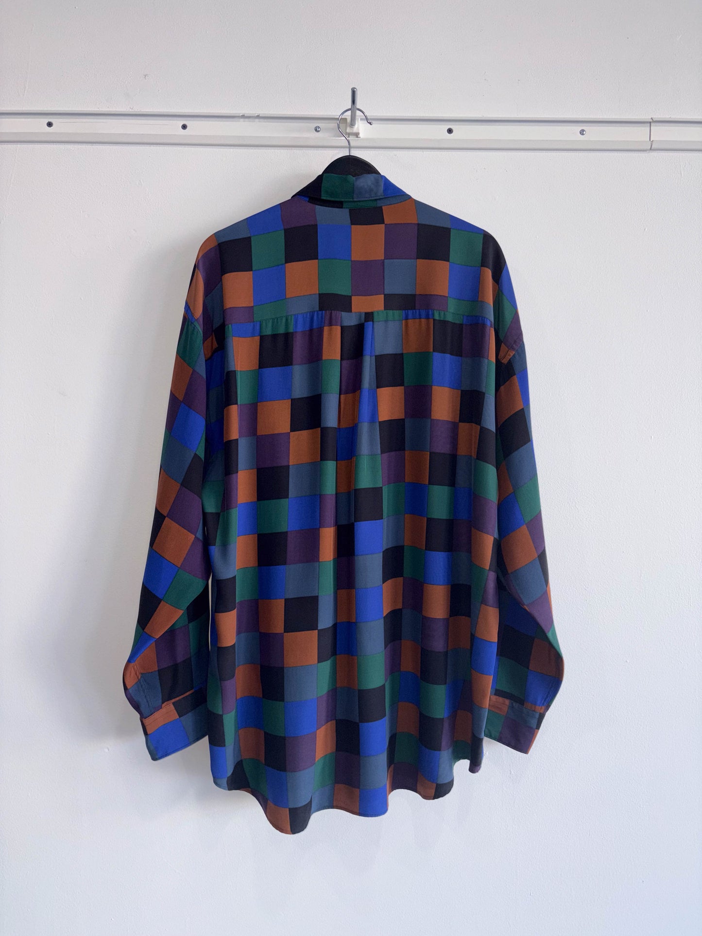 Kikit Harlequin Vintage Silk Shirt