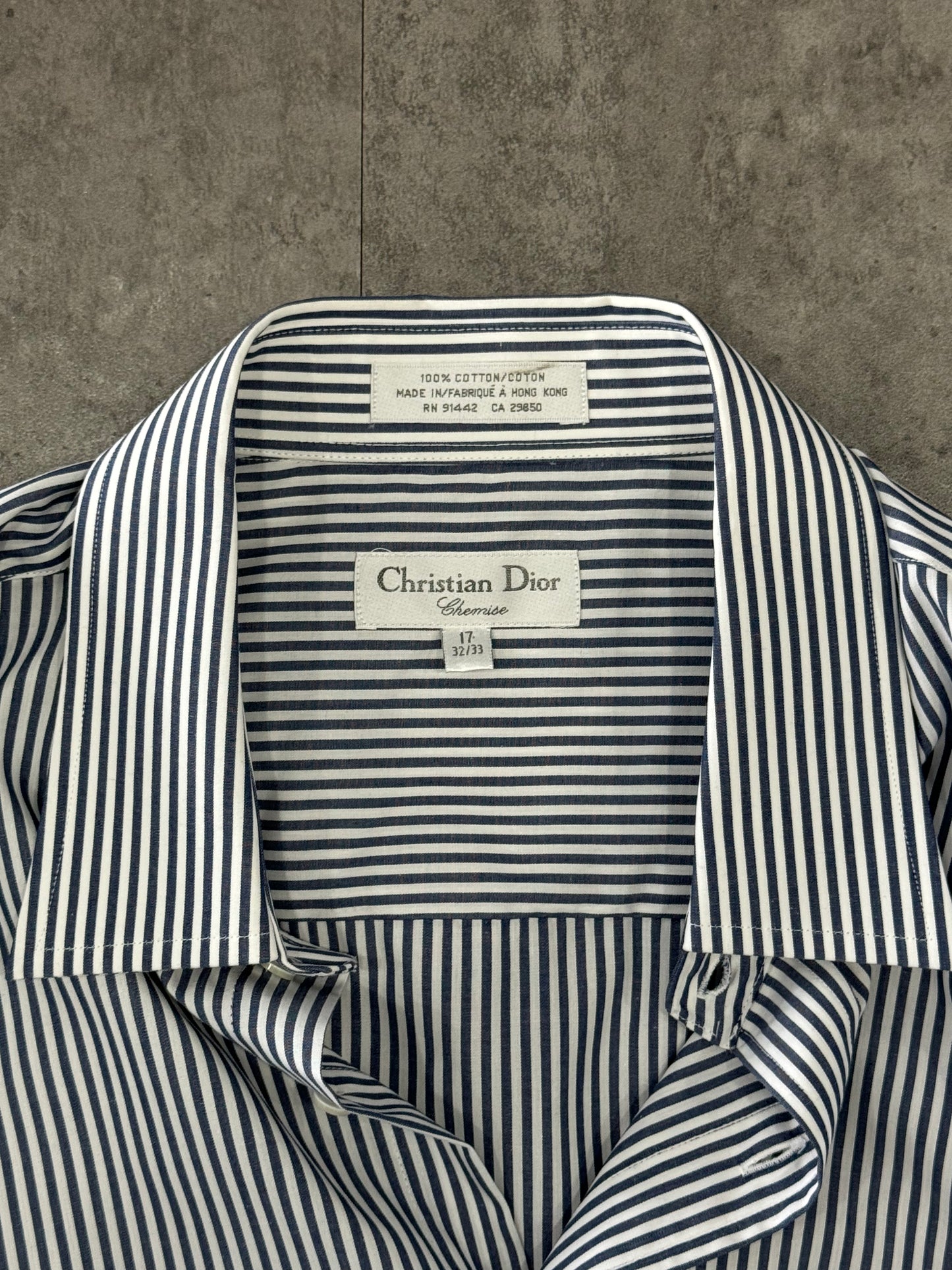 Dior Vintage Stripe Button Up Shirt