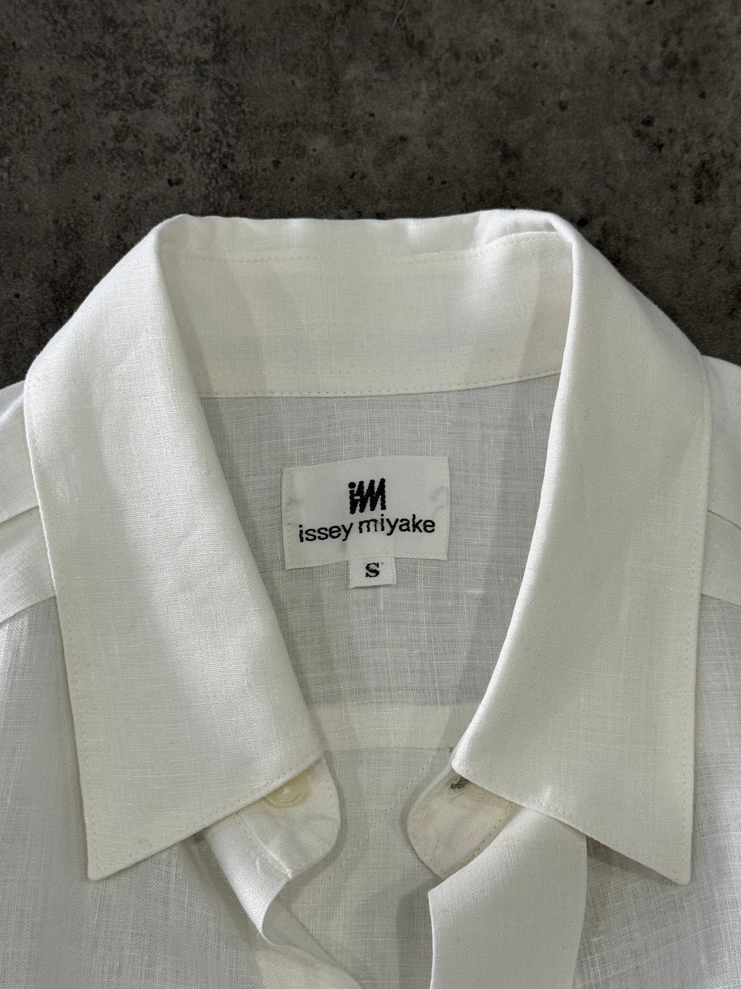 Issey Miyaki IM White Linen Shirt