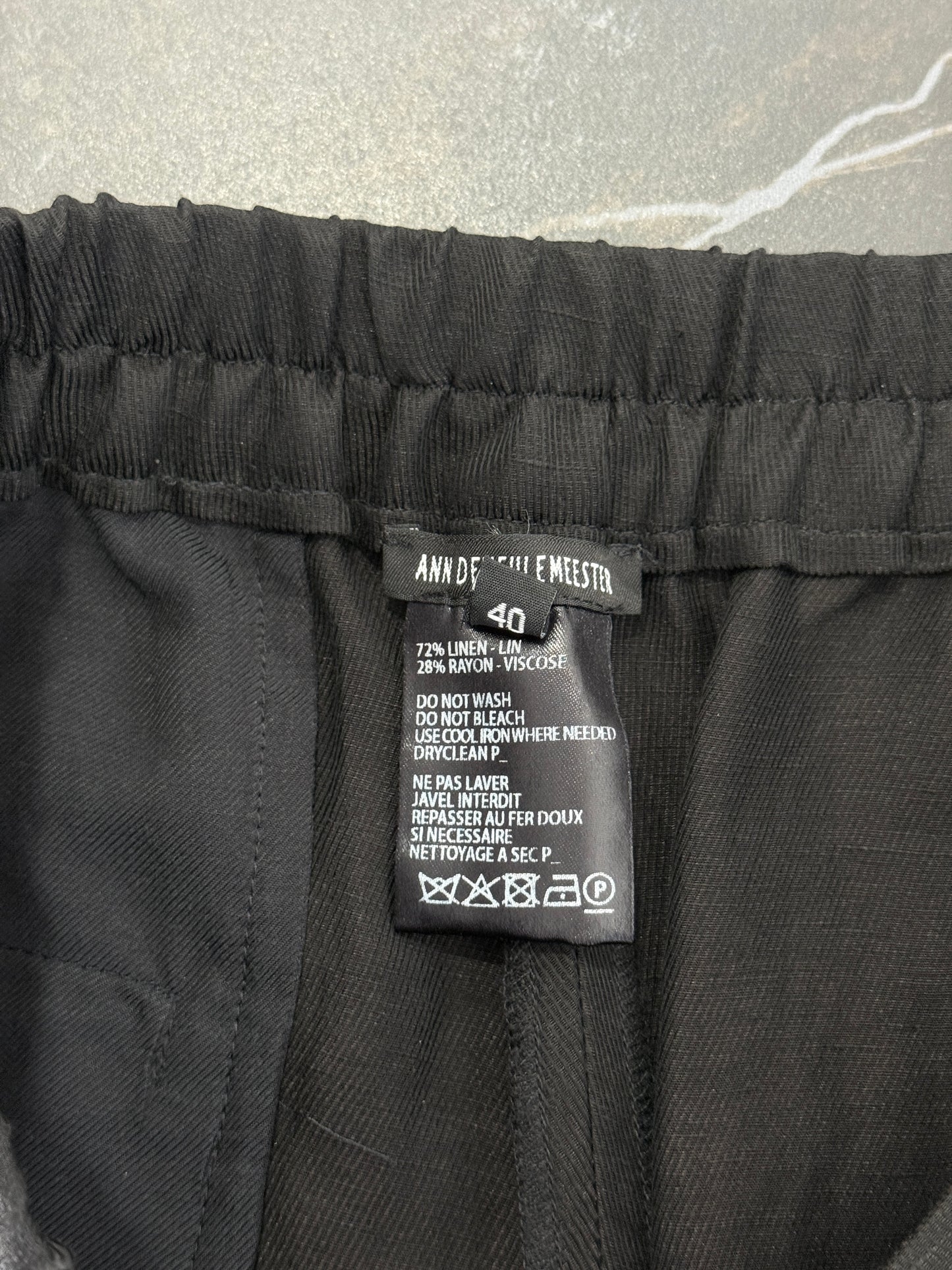 Ann Demeulemeester Draw String Trouser
