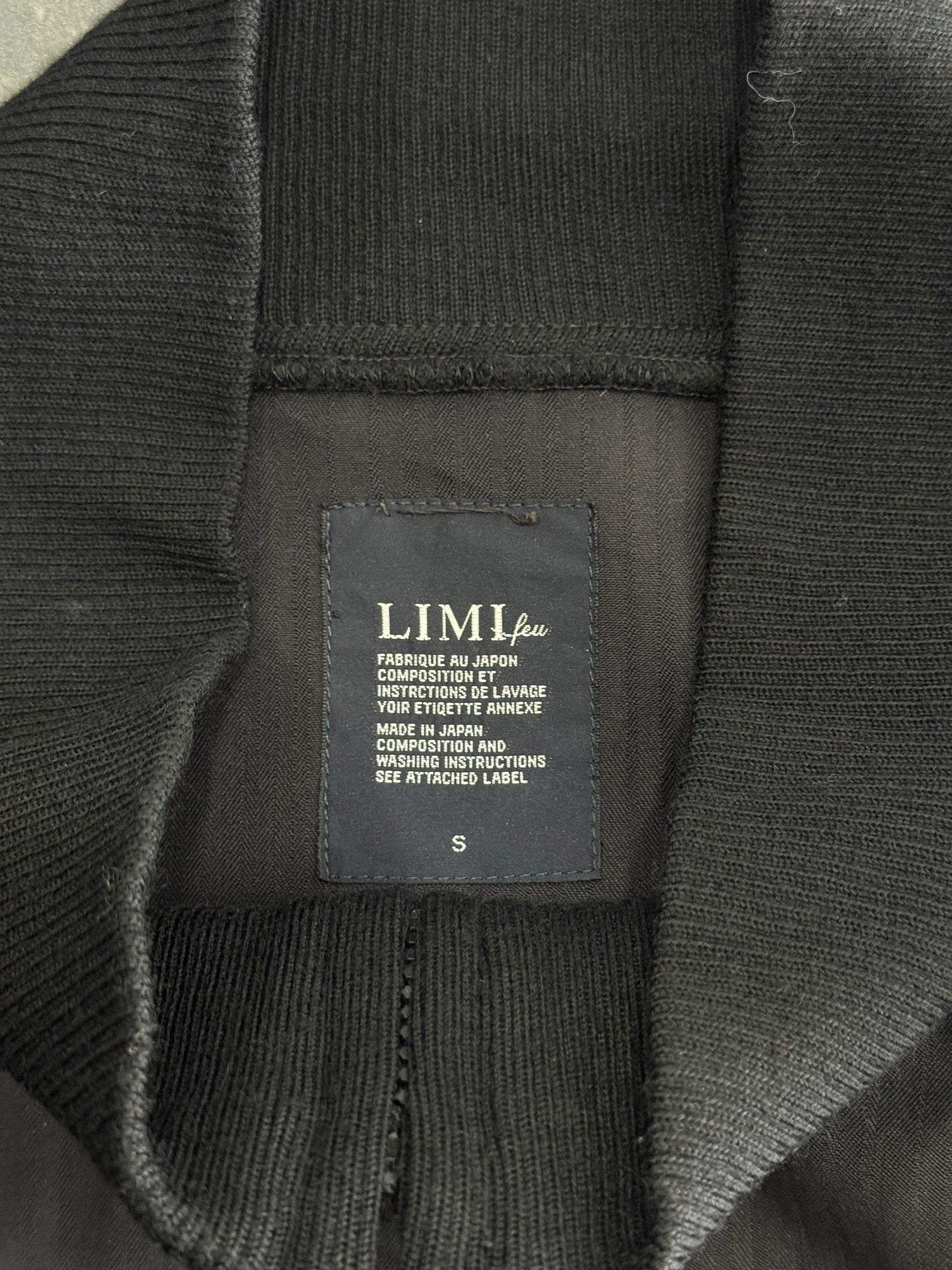 Limi Feu x Yohji Yamamoto Gabardine Striped Zip Jacket