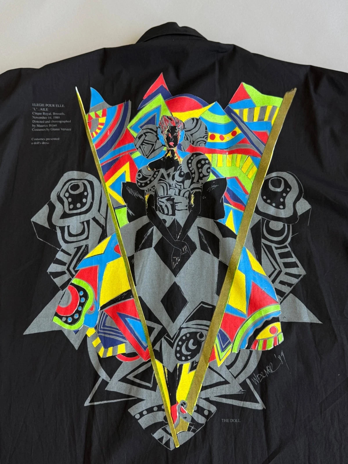 Vintage Versace Jeans Couture Bejart Ballet Collaboration