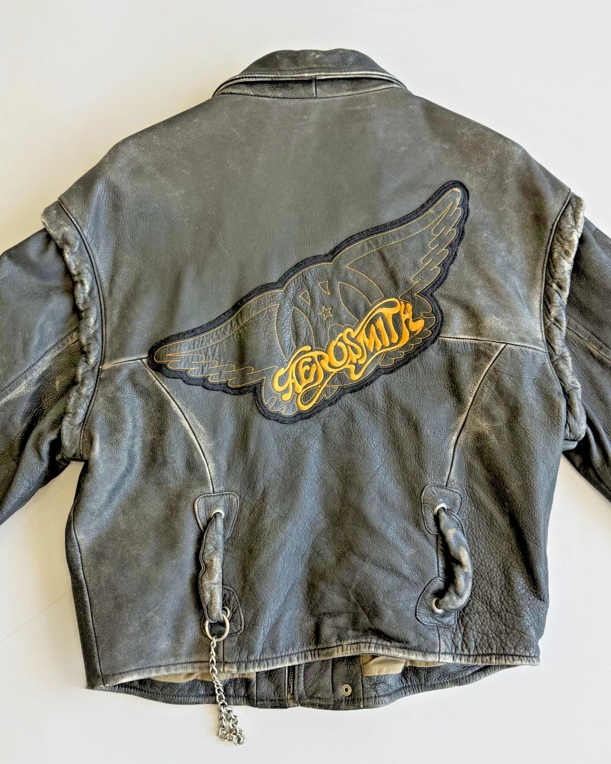 Vintage Robert Comstock Aerosmith Leather Jacket