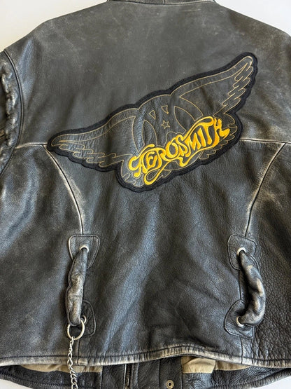 Vintage Robert Comstock Aerosmith Leather Jacket