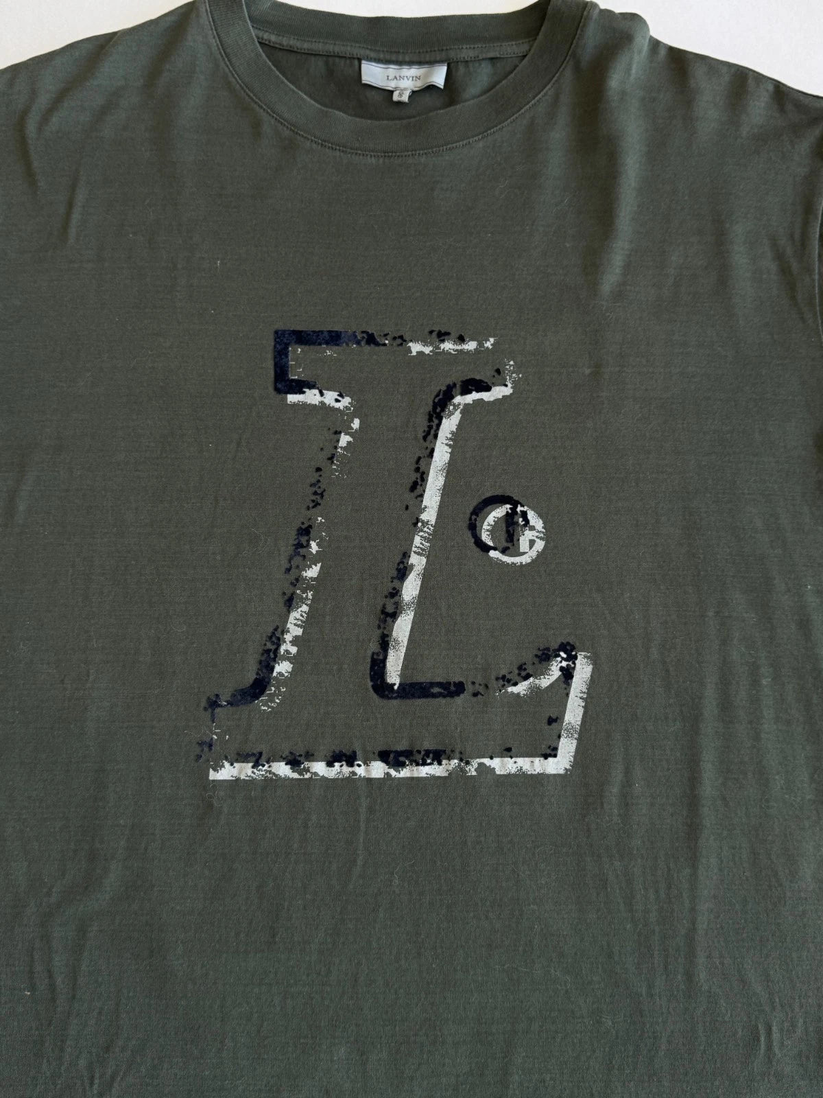 Lanvin Distressed Logo Graphic Tee