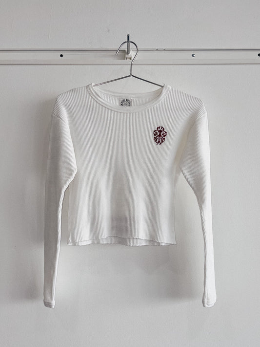 Early 2000's CHROME HEARTS Emb Cut LS Thermal