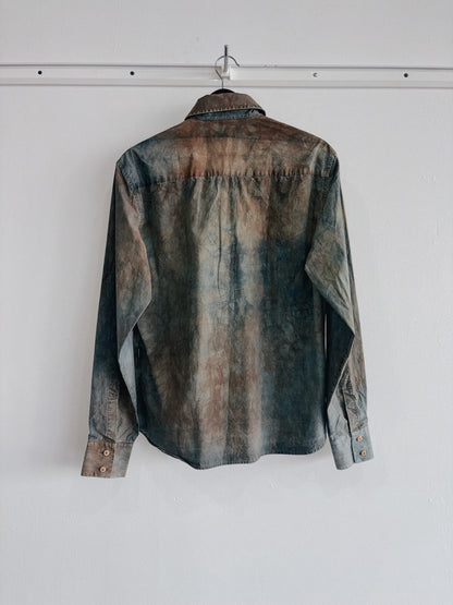 E Versace Jeans Marbled Button Up Shirt