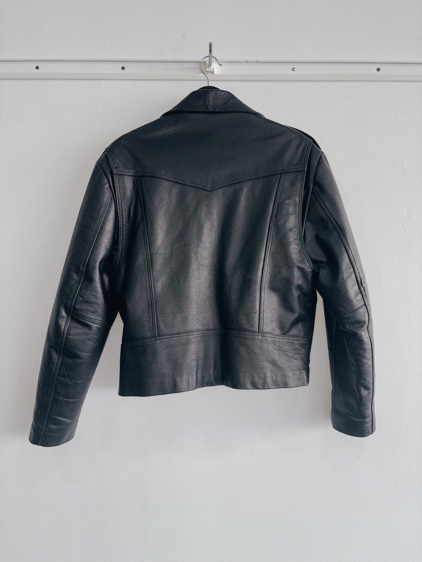 Vintage Leather Moto Jacket