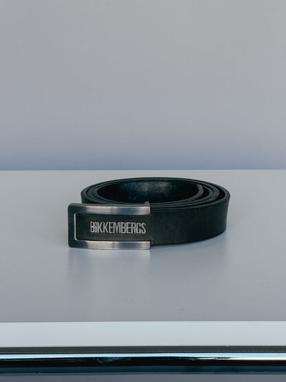 Dirk Bikkembergs Vintage Logo Leather Belt