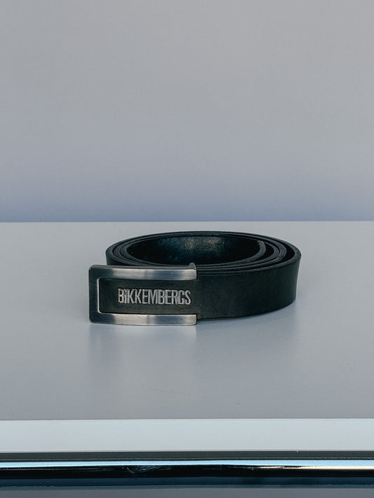 Dirk Bikkembergs Vintage Logo Leather Belt