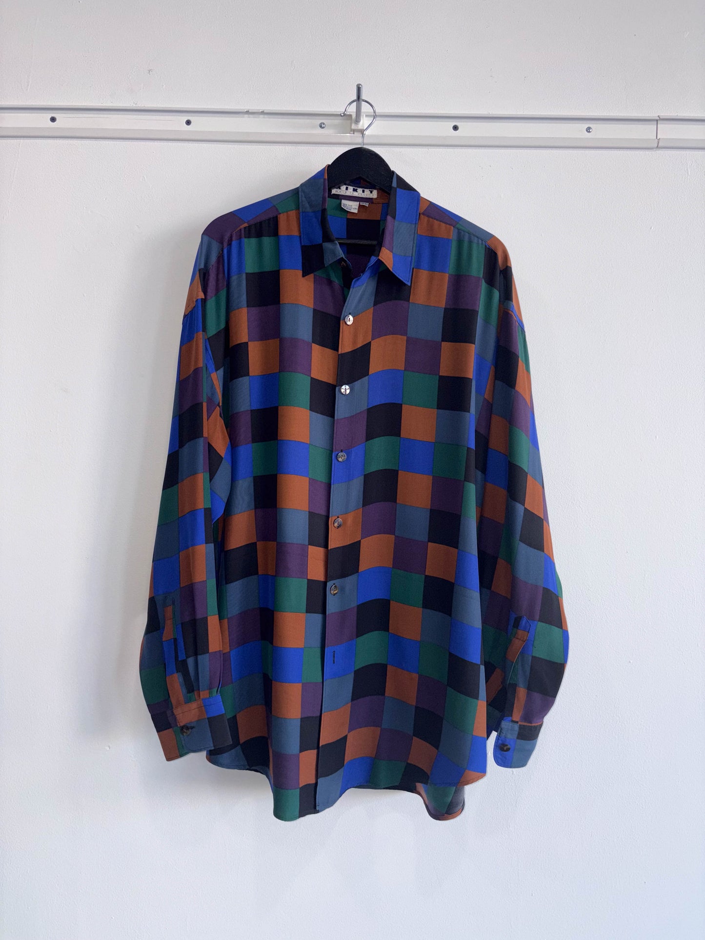 Kikit Harlequin Vintage Silk Shirt