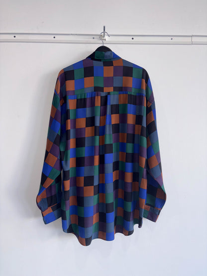 Kikit Harlequin Vintage Silk Shirt
