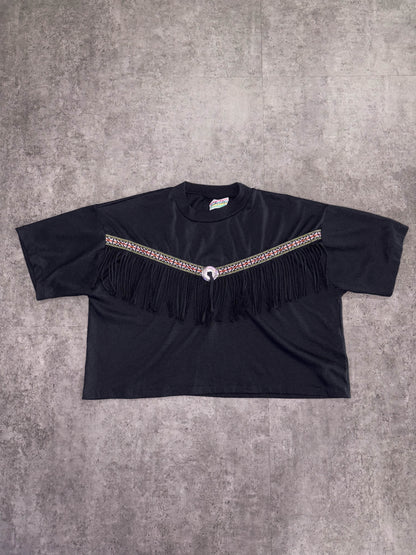 Fringe Cropped Vintage Tee