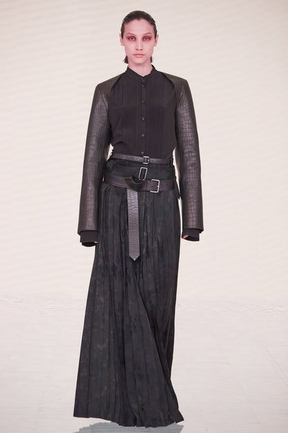 Peter Do FW22 Pleated Maxi Skirt