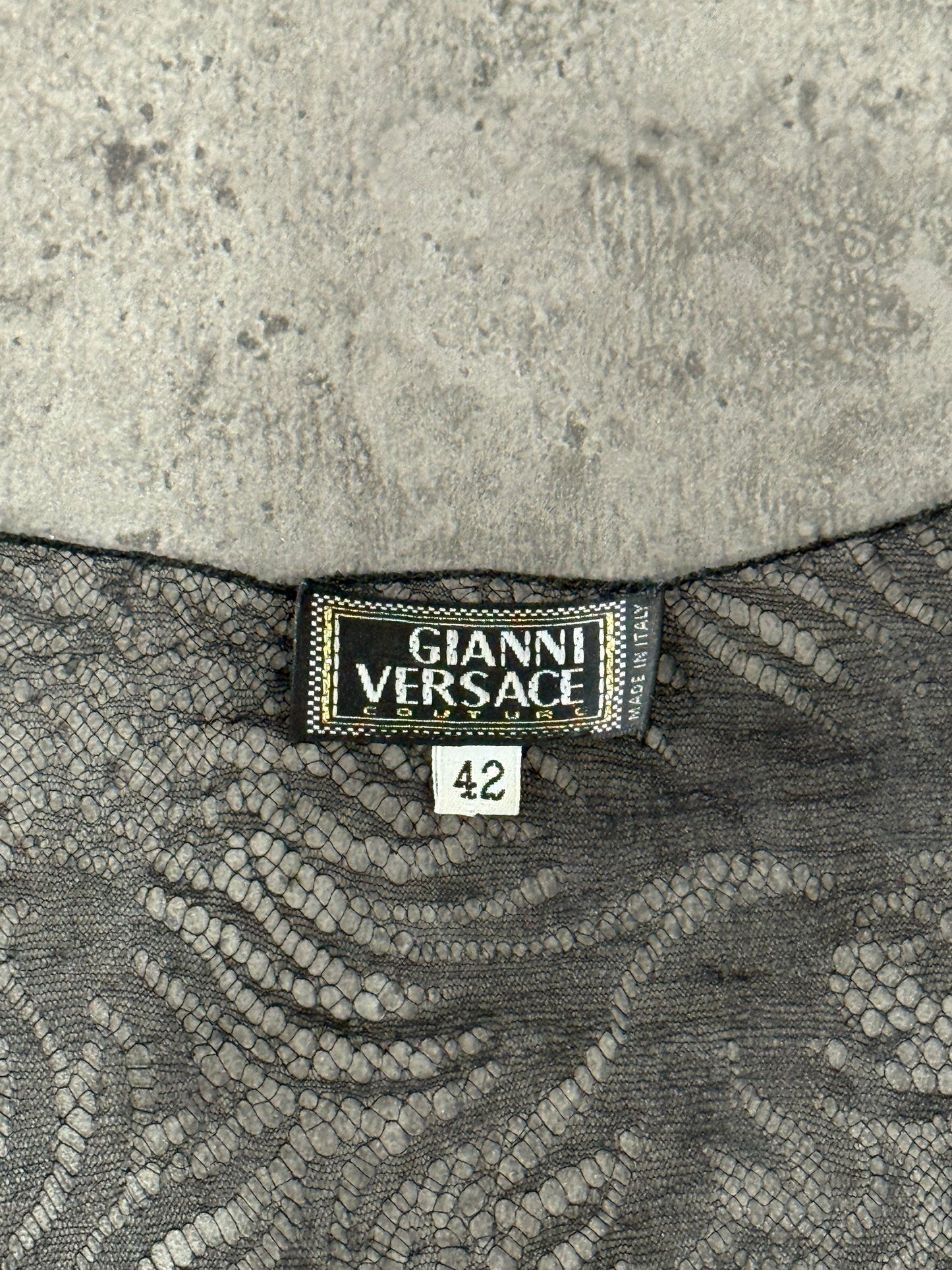 Gianni Versace Vintage Lace Shell Top