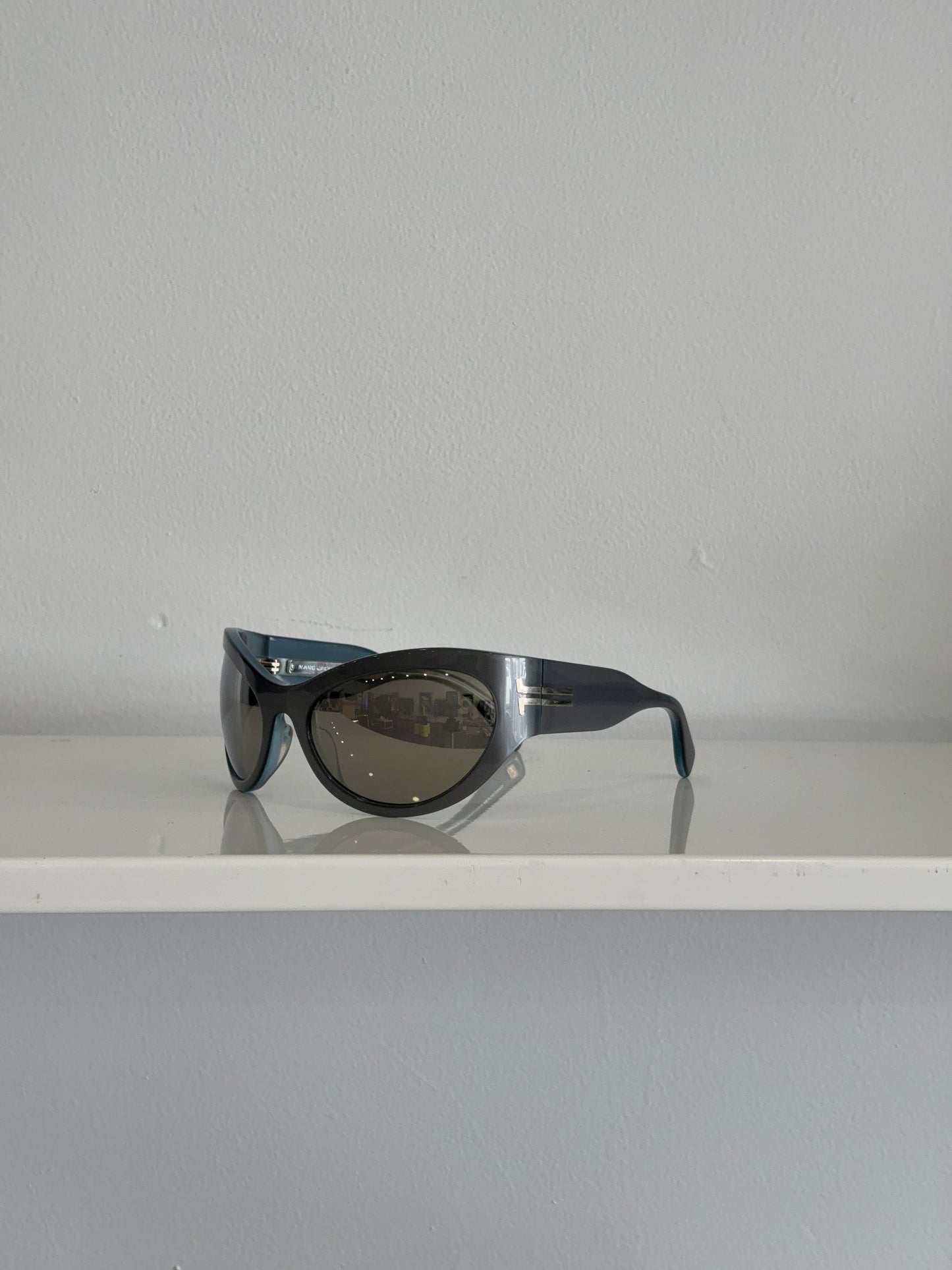 Marc Jacobs Grey Mirrored Wraparound