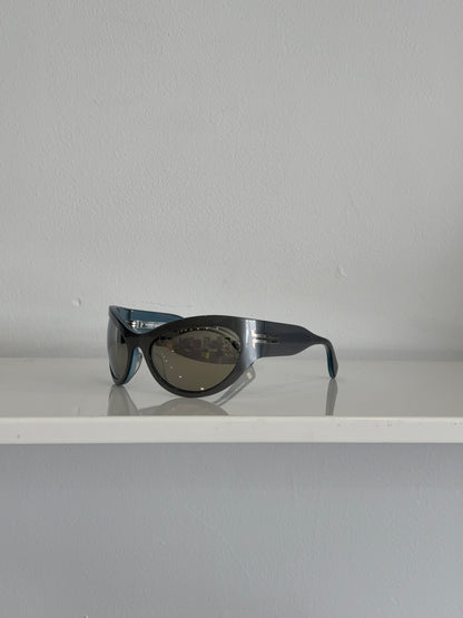 Marc Jacobs Grey Mirrored Wraparound