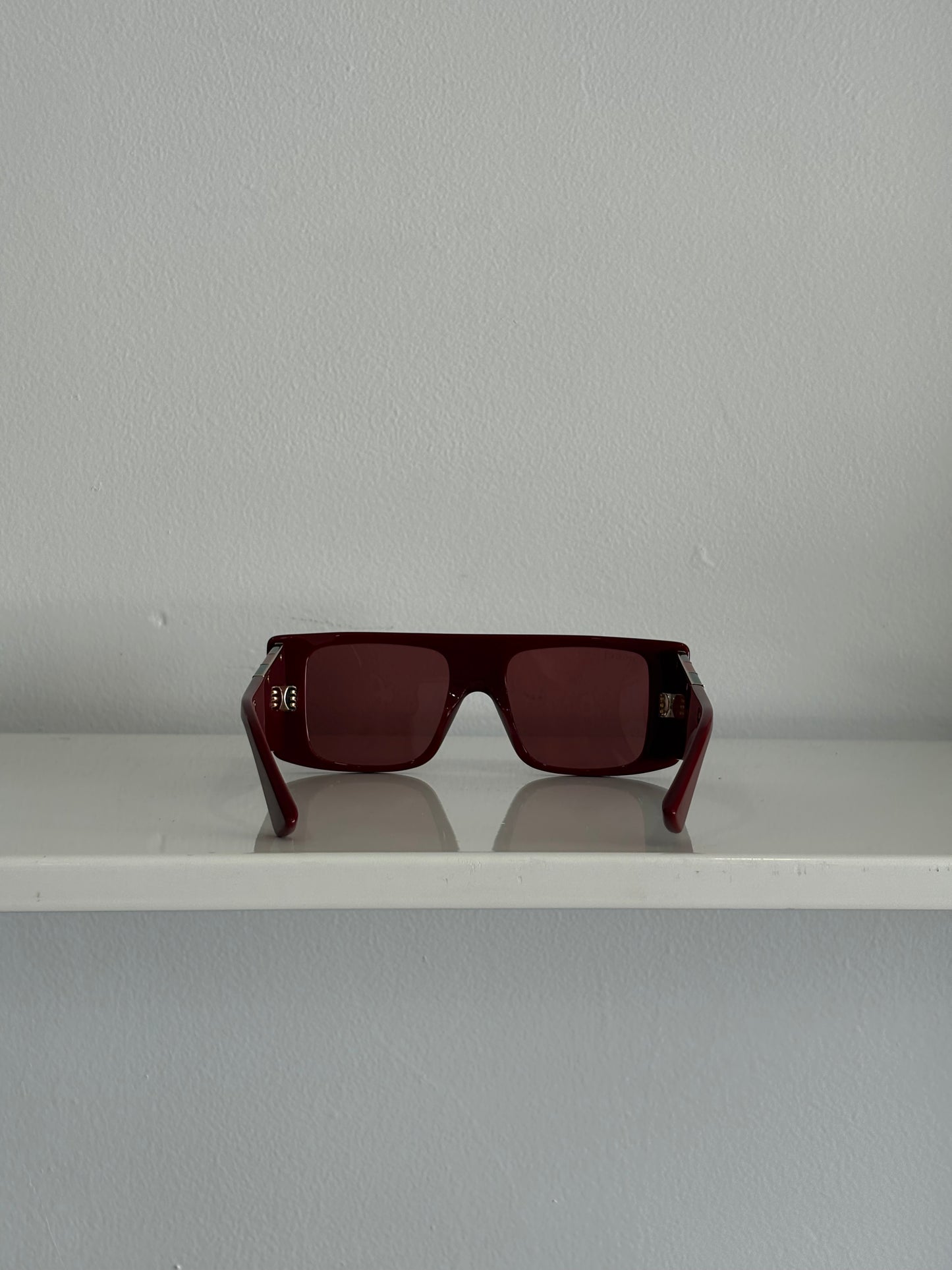 Gucci Burgundy Shield Sunglasses 1888S