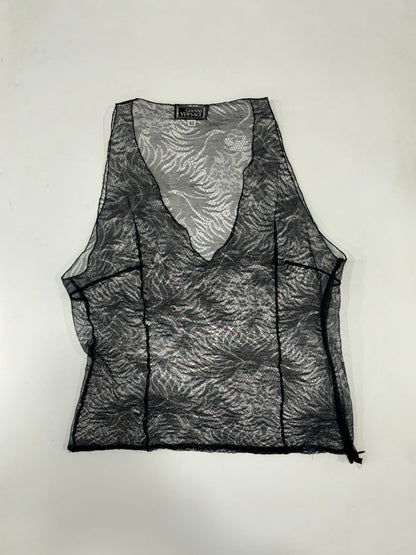 Gianni Versace Vintage Lace Shell Top