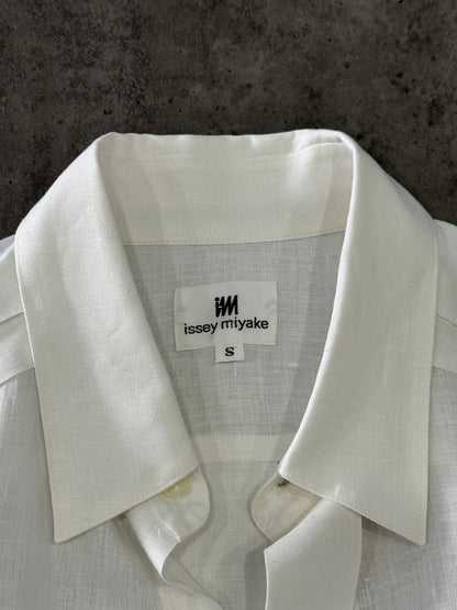Issey Miyaki IM White Linen Shirt