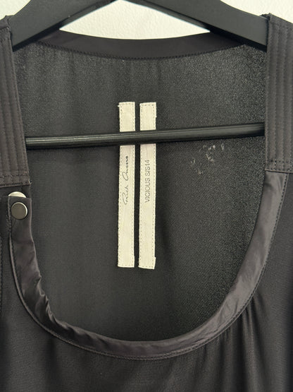 Rick Owens SS14 Black Zipper Front Dress