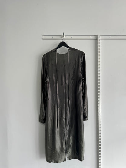Ann Demeulemeester Vintage 1990s Green Long Sleeve Dress