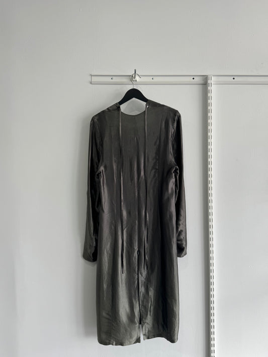 Ann Demeulemeester Vintage 1990s Green Long Sleeve Dress