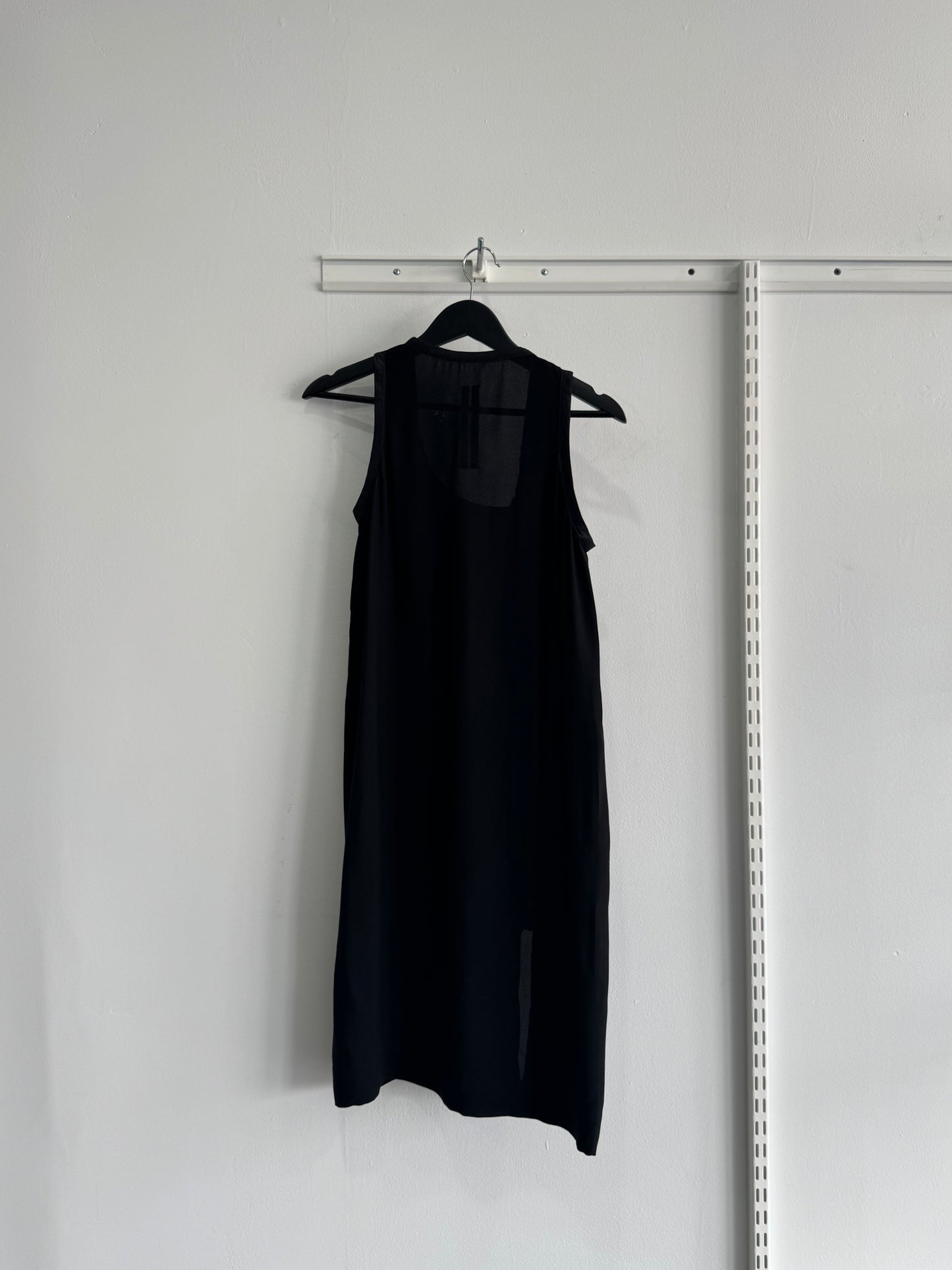 Rick Owens SS14 Black Zipper Front Dress