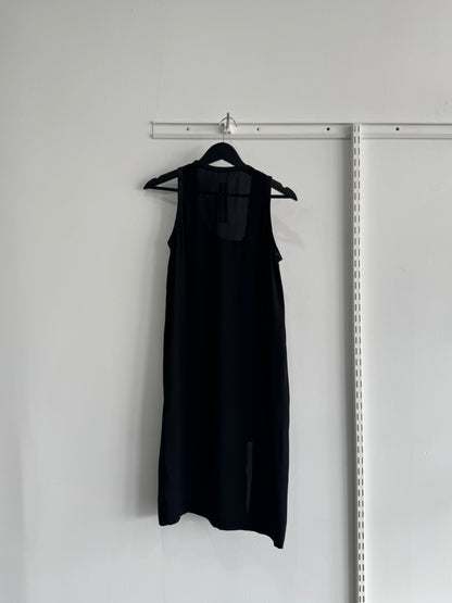 Rick Owens SS14 Black Zipper Front Dress
