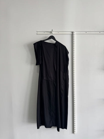 MM6 Margiela Asymmetrical Gathered Midi Dress