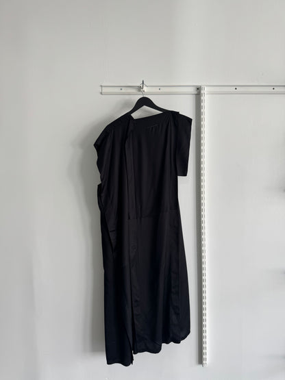 MM6 Margiela Asymmetrical Gathered Midi Dress