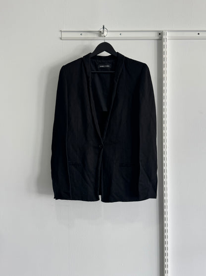 Damir Doma Black Linen Blend Blazer