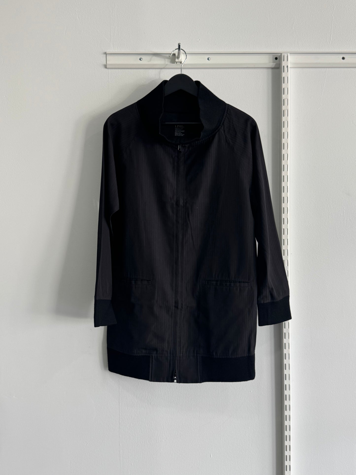 Limi Feu x Yohji Yamamoto Gabardine Striped Zip Jacket