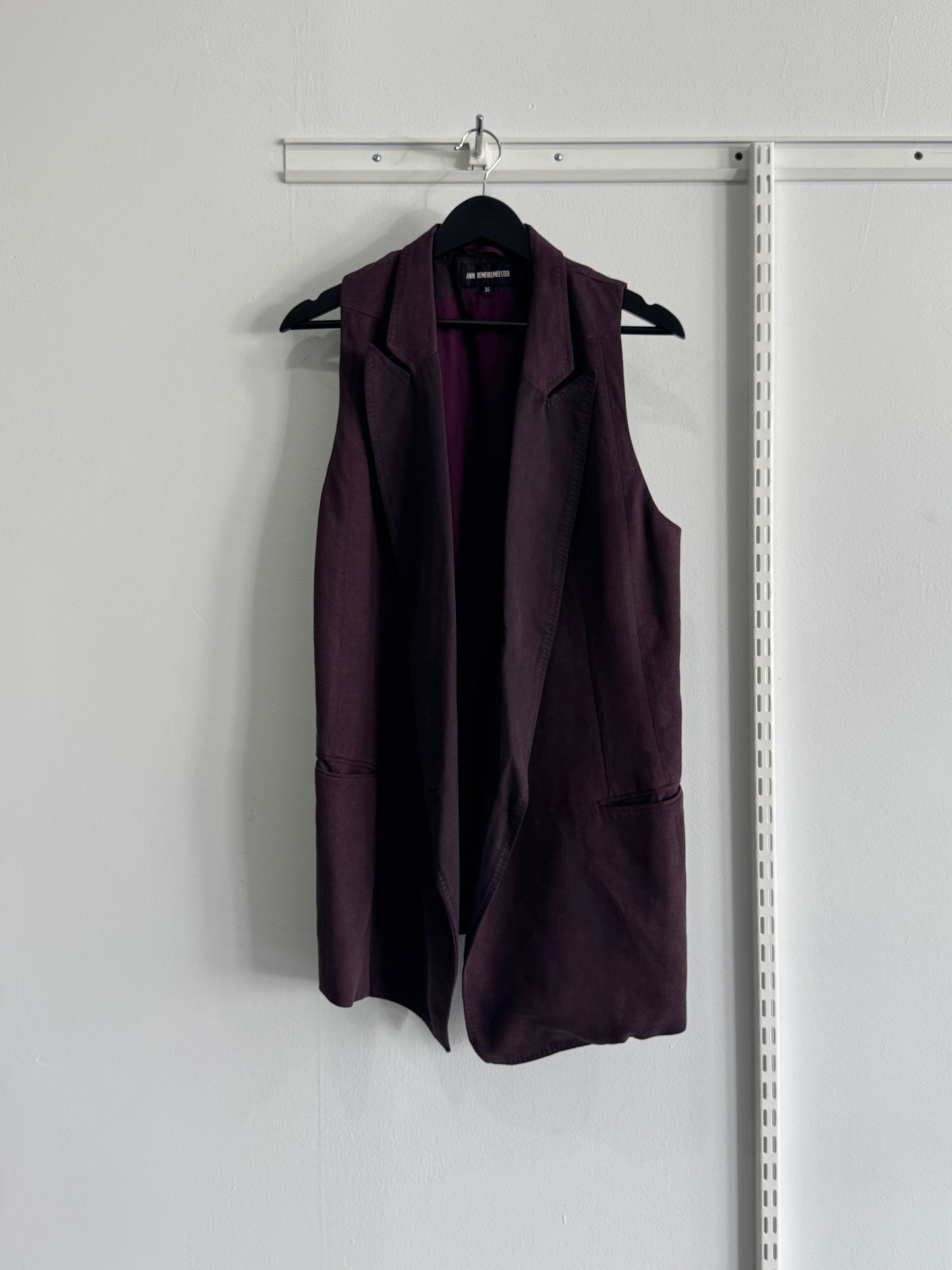Ann Demeulemeester Oversized Cotton Blend Vest