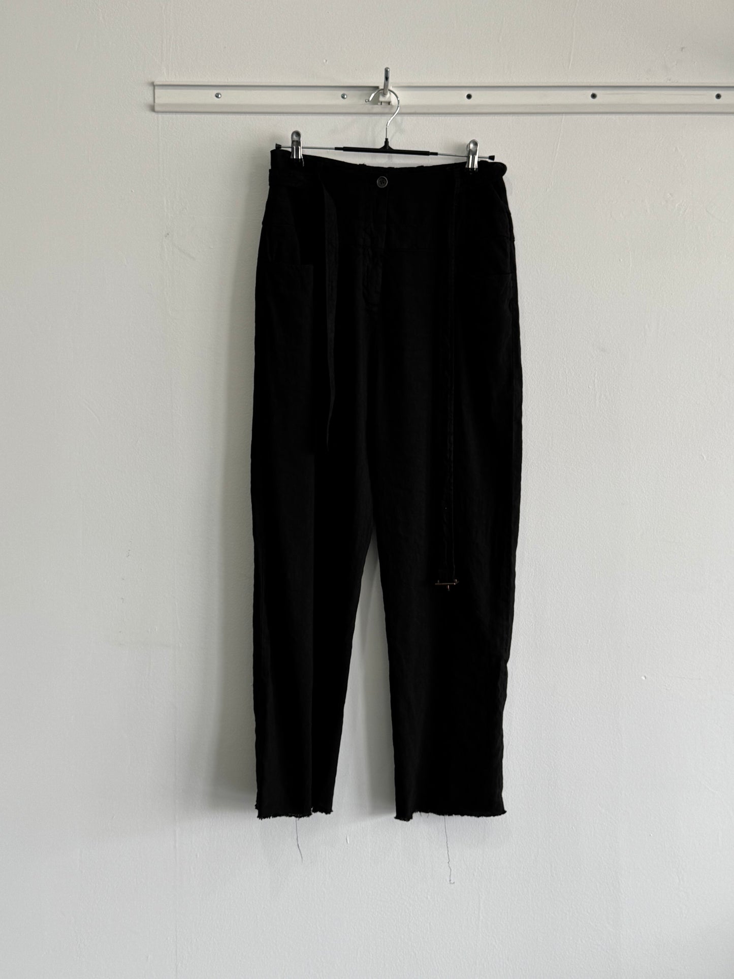 Masnada Linen Blend Drop Crotch Trousers