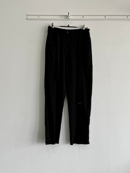 Masnada Linen Blend Drop Crotch Trousers