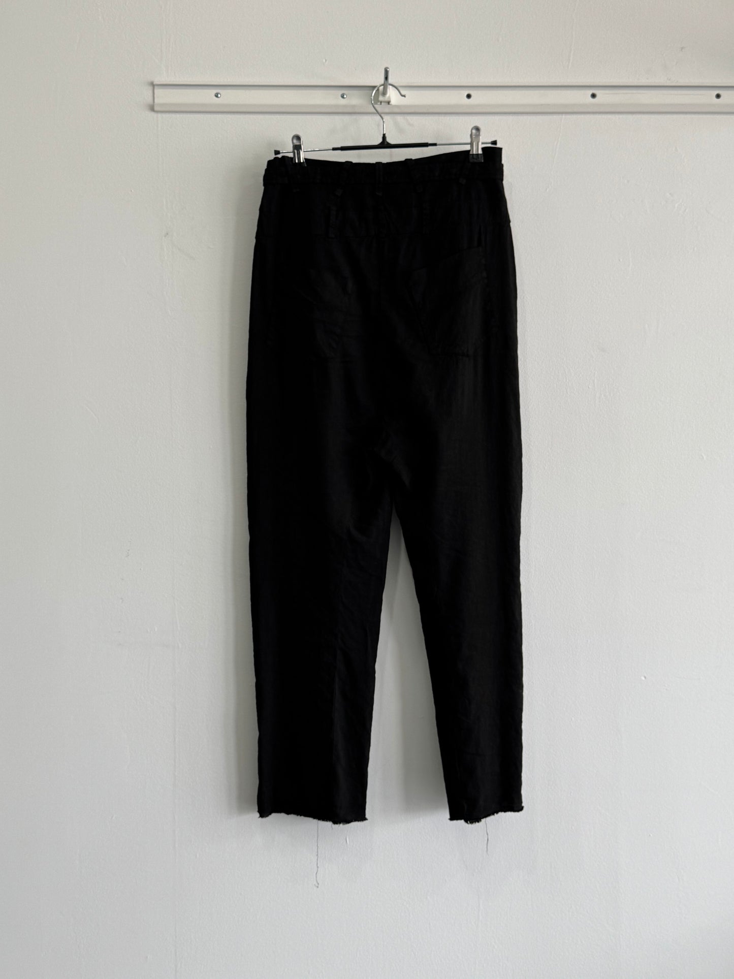 Masnada Linen Blend Drop Crotch Trousers