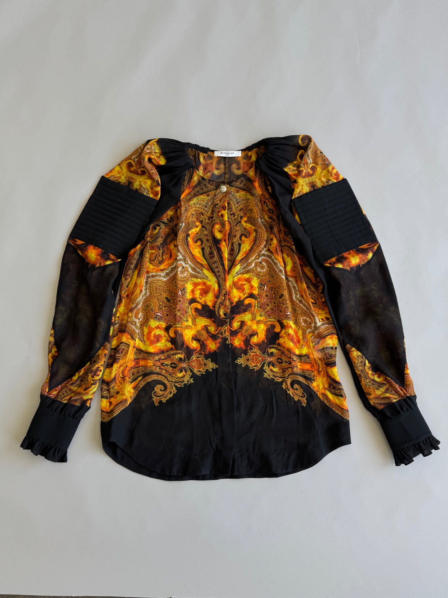 Givenchy FW13 Silk Paisley Flame Top
