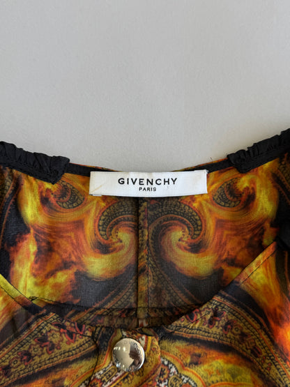 Givenchy FW13 Silk Paisley Flame Top