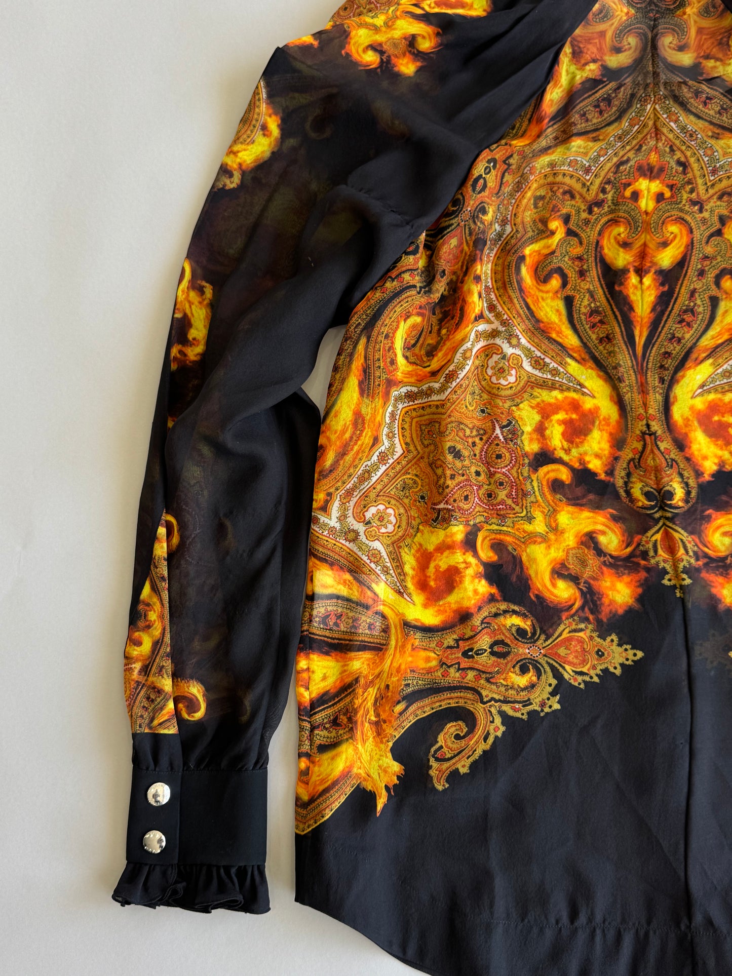 Givenchy FW13 Silk Paisley Flame Top