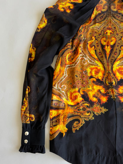 Givenchy FW13 Silk Paisley Flame Top