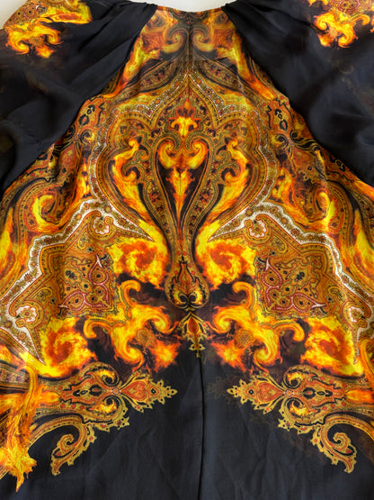 Givenchy FW13 Silk Paisley Flame Top