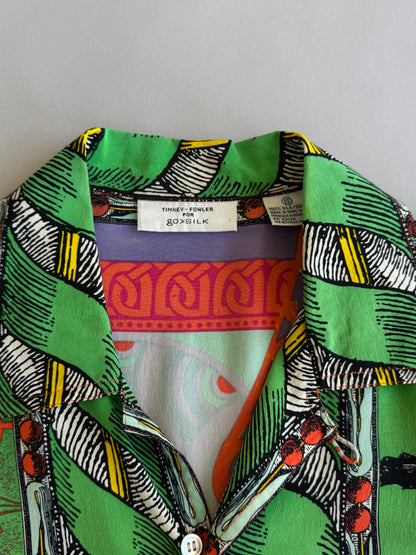 Timney Fowler Psychedelic Silk Shirt